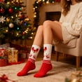 thumbnail image 6 of NWOKYZGH 1 Pair Christmas Sock Gift Bulk Soft Nylon Christmas Xmas Holiday Festival Sock for Women Men, 6 of 6