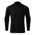 thumbnail image 4 of ZVNAΖH Mens Casual Mock Turtleneck T-shirts Long Sleeve, Slim Fit Undershirt Pullover Thermal Solid Tops Sizes M-3XL, 4 of 5