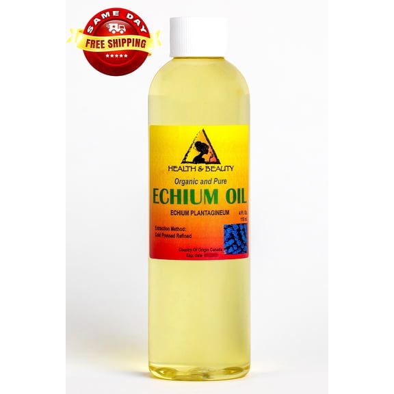 ECHIUM SEED OIL ORGANIC REFINED COLD PRESSED PREMIUM FRESH PRIME 100% PURE 4 OZ