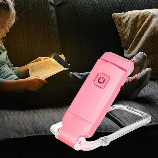LED Recargable para Leer de Noche en , Luz de Lectura Blanca/cálida, Mini Luz Ajustable, Ligera , Rosado Salvador Libro de lectura de luz