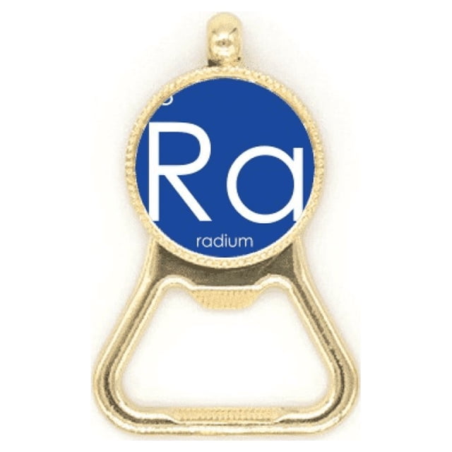 Chestry Elements Period Table Alkaline Earth Metal Radium Ra Beer Bottle Cap Opener Stainless Steel Key Chain