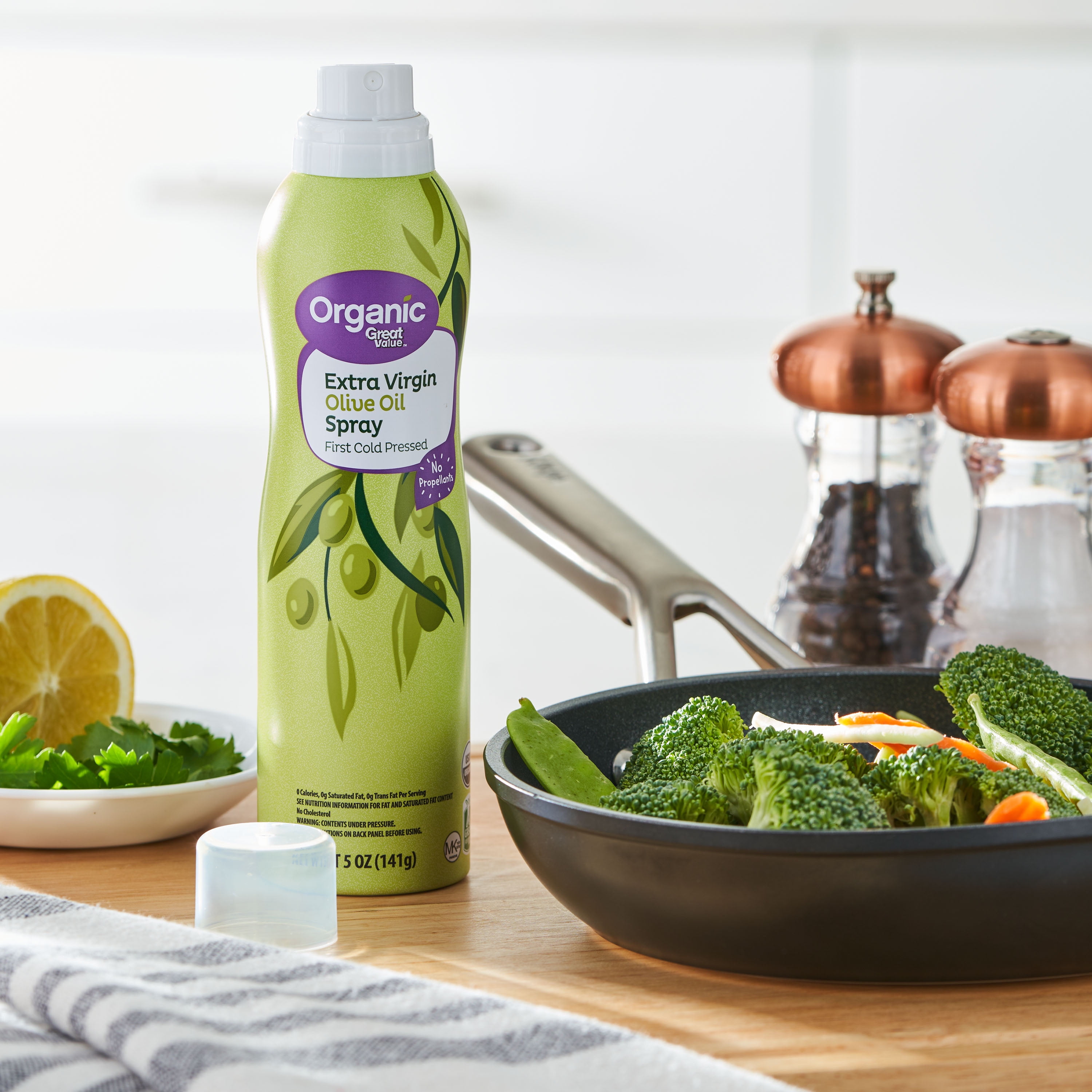 Great Value Organic Extra Virgin Olive Oil Spray, 5 oz