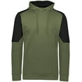 thumbnail image 2 of Holloway Sportswear S Blue Chip Hoodie Olive/Black 222540, 2 of 5