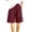 Wine, variant on Oplxuo Women's Knee Lenght Wide Leg Linen Shorts, 2026 Summer Casual Loose Elastic High Waisted Bermuda Shorts with Pockets