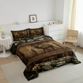 thumbnail image 2 of Erosebridal Deer Moose Comforter Set Full Rustic Cabin Lodge Bedding Comforter Sets Adults Men Woodland Hunting Wildlife Animal Bedding Set Country Farmhouse Quilt Duvet Brown, 2 of 6