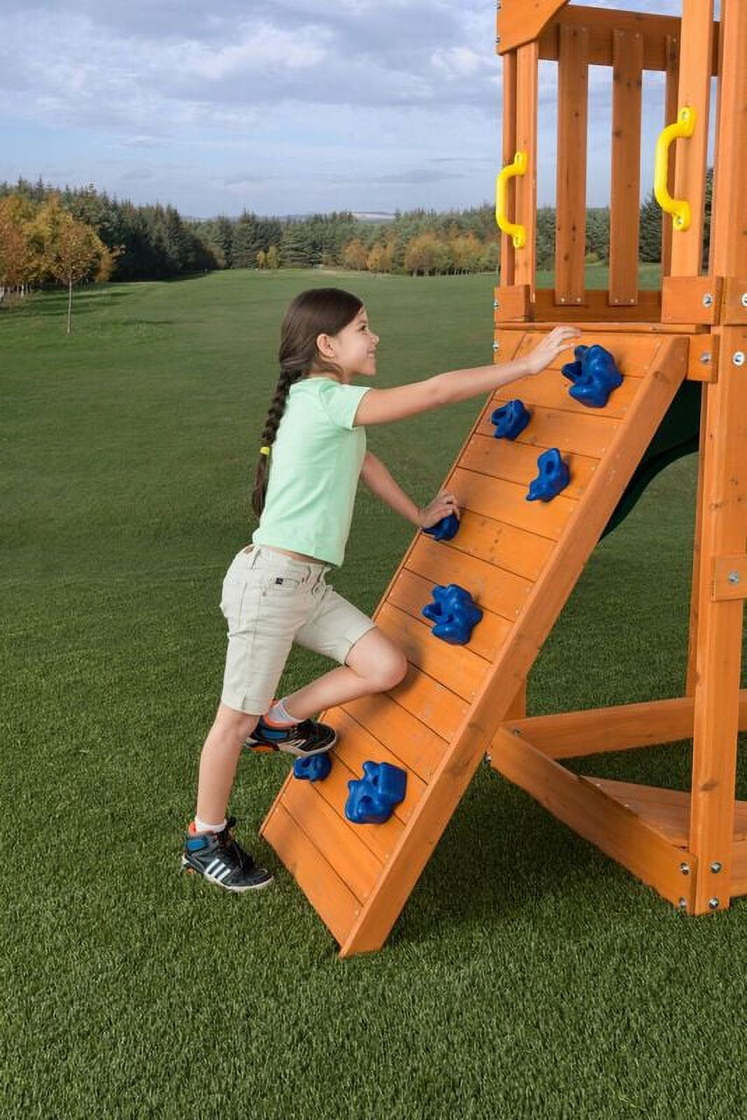 Creative Cedar Designs Playset Climbing Rocks (set of 4)- Blue