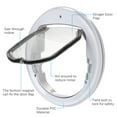 thumbnail image 6 of Ownpets Pet Cat Door, White PVC Plastic Small Dog Lockable Flap Lightweight Gate for Glasses Wooden Mount, 6 of 8