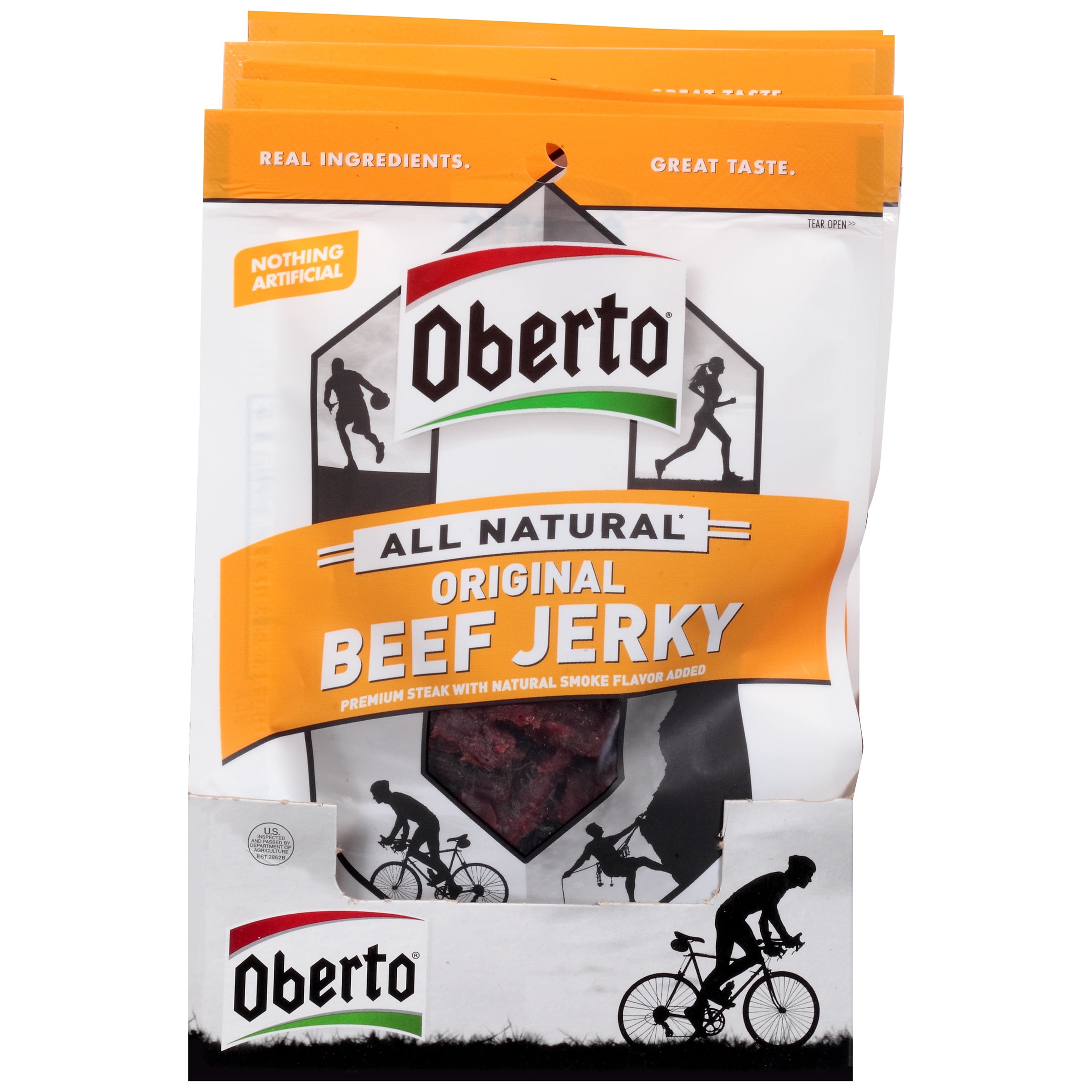 Oberto?? All Jerky Beef Original Natural 81.5 oz. Bags