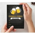 thumbnail image 5 of Inkdotpot Cheers and Beers Birthday Invitation, Adult Birthday Party Invites, 30 years, 40 years, 50 years, Pack Of 30 Fill In Invitations With Envelopes, 5 of 7
