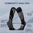 thumbnail image 2 of Penkiiy Middle Socks for Men Men's Adult High Tube Thickened Warm Ski Socks Men's And Women's Winter Towel Socks High Tube Outdoor Climbing Sports Socks Black Socks, 2 of 4