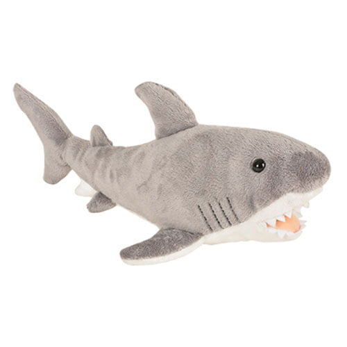 Plush Great White Shark 13 inch Stuffed Toy 13" AP Adventure Planet 