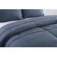 thumbnail image 4 of Messy Bed Washed Cotton Comforter Mini Set, Twin XL, Blue, 4 of 6