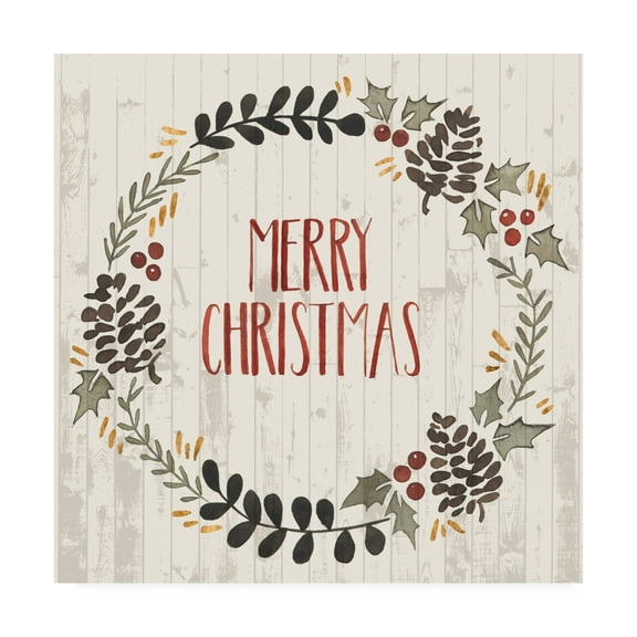 Trademark Fine Art 'Rustic Christmas II' Canvas Art by Grace Popp