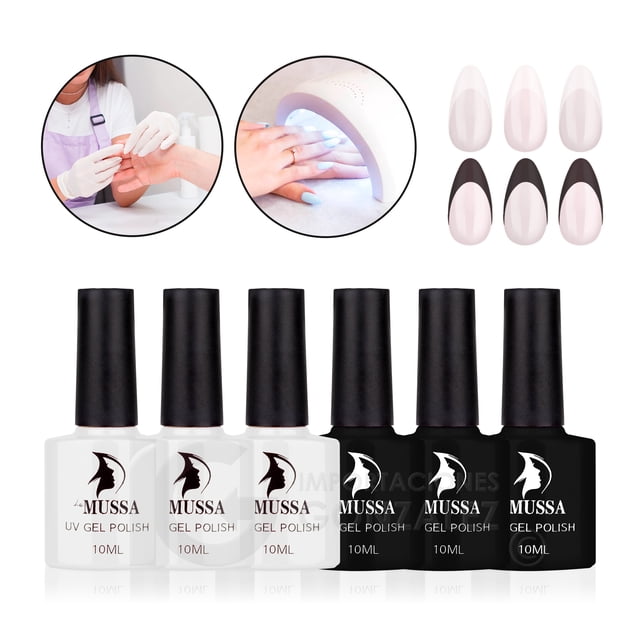 Esmaltes Para Uñas Gama De Gelish Semipermanente Mussa x 6 unidades Uv Gama BW Mussa 10 ml