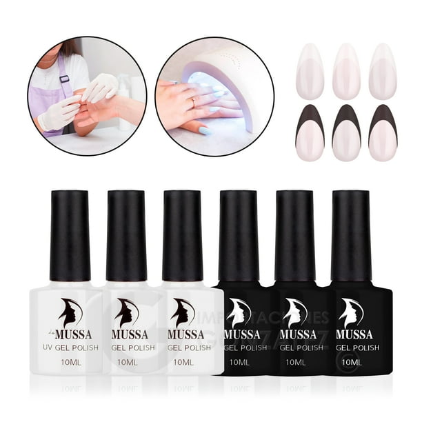 Esmaltes Para Uñas Gama De Gelish Semipermanente Mussa x 6 unidades Uv Gama BW Mussa 10 ml