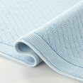 thumbnail image 4 of Host & Home Cotton Bath Rug (Runner 20x60), Non-Slip Backing, Modern Weave, Blue, 4 of 7