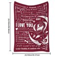 thumbnail image 3 of Te Amo Manta Te amo manta franela 100 idiomas manta impresa mamá regalos del día de San Valentín, 3 of 8