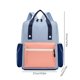 thumbnail image 3 of Mochila de doble hombro | Tela duradera, diseño transpirable, bloque de colores de moda | Forro suave de poliéster, 37x27x10cm | Cómodo, ligero, moderno | Blanco, azul, amarillo, 3 of 6