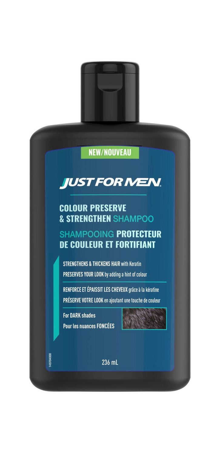 Just for Men Shampooing Protecteur de Couleur et Fortifiant pour les Nuances Foncées