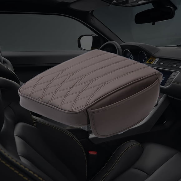 ddioayh Universal Car Armrest Cover with Ergonomic Support and Storage Pockets for Enhanced Comfort and Center Console Protection
