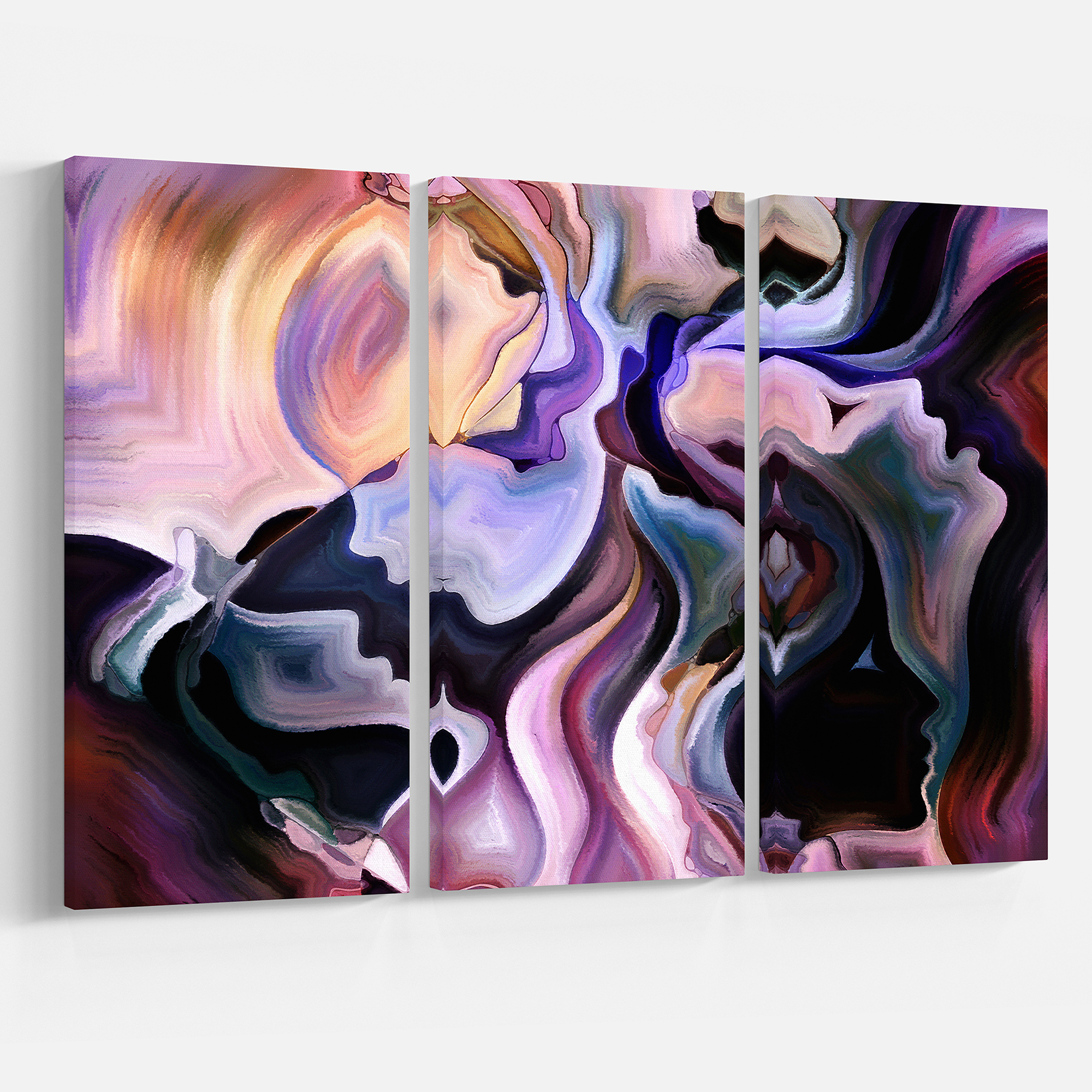Designart 'Voyages to Inner Self ' Abstract Canvas Art Print
