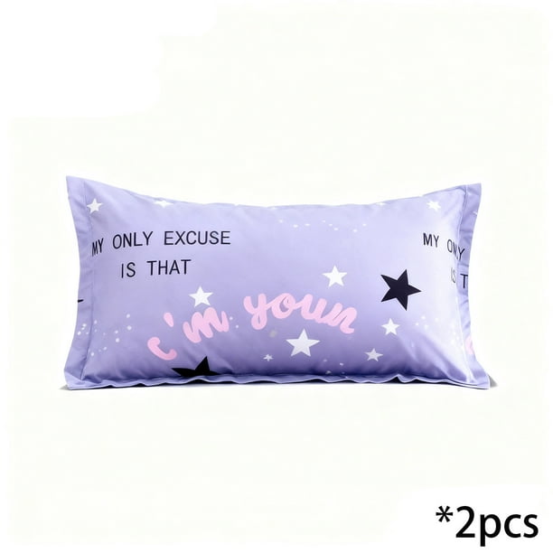 Funda de Almohada Cepillada para Estudiantes, Funda de Almohada Transpirable, Funda de Almohada Individual para Adultos, Funda de Almohada Extra Grande, Adecuada para Ropa de Cama Del Dormitorio.