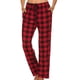 thumbnail image 2 of Pantalones de pijama con estampado a cuadros para mujer, pantalón de piernas anchas, para Otoño e Invierno, 2 of 4