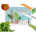 thumbnail image 2 of Carolines Treasures BB9334LCB California White Rabbit Christmas Glass Cutting Board, Large, 2 of 2