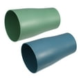 thumbnail image 5 of Unique Bargains 2pcs Bathroom Toothbrush Tumblers PP Cup for Bathroom Kitchen Color Blue Green 4.92''x3.03'', 5 of 6
