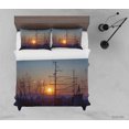 thumbnail image 2 of 3D Landscape Sunset Sky Quilt Cover Set Ropa de Cama Funda Nórdica Fundas de Almohada LXL, 2 of 3