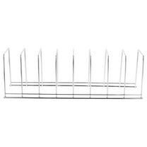 OFFIGAM Silver Stainless Steel Plate Rack for Kitchen Countertop Dish Drying and Storage