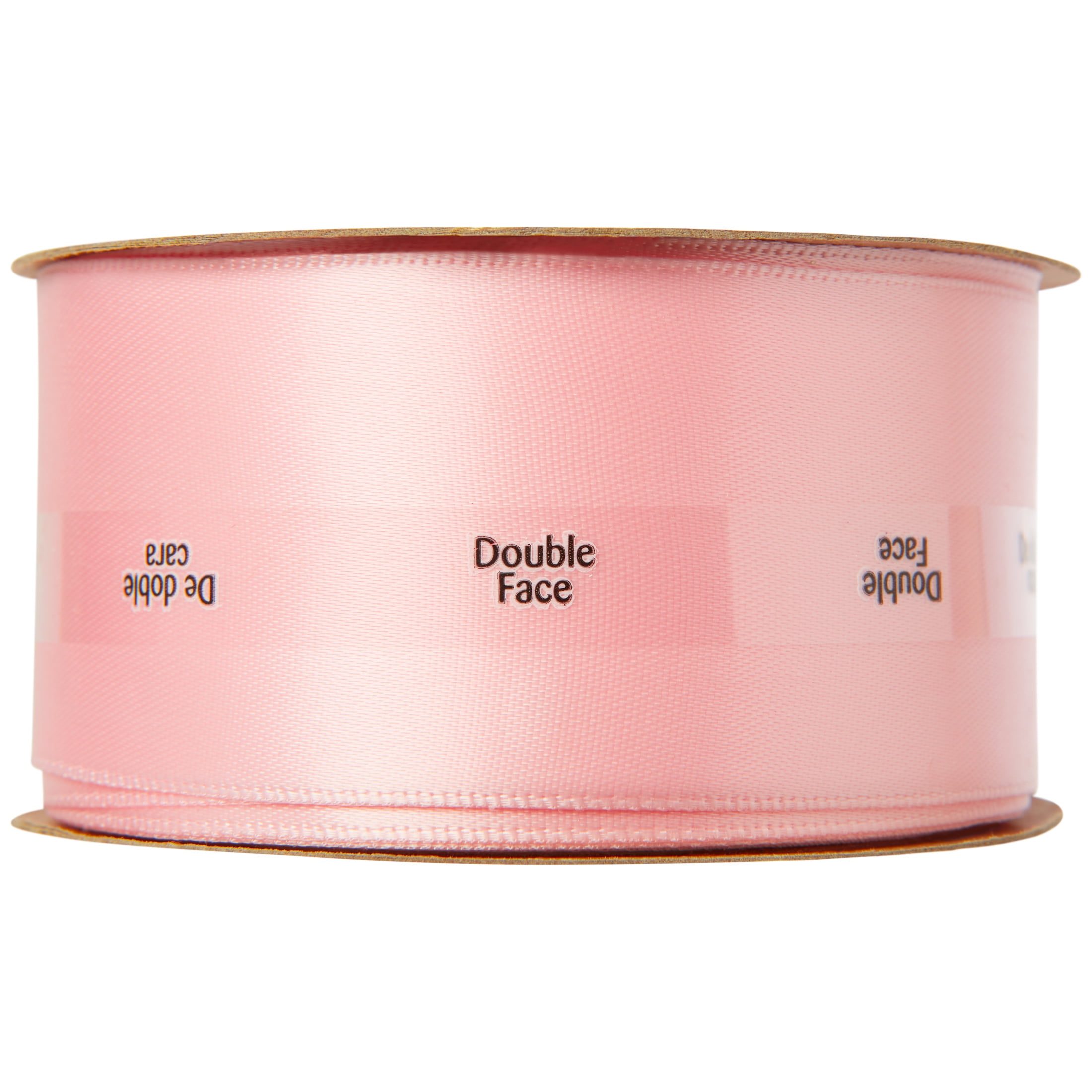 Offray Ribbon, Pink 1 1/2 inch Double Face Satin Polyester