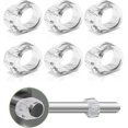 thumbnail image 1 of 6pcs Pvc Door Handle Bumpers Door Stopper Wall Protectors (transparent), 1 of 4