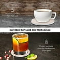 thumbnail image 6 of Billbotk 9 Pieces Ceramic Coasters for Drinks with Holder, Absorbent Drink Coasters for Coffee Table, Marble Style Coasters Wooden Table, Suitable for Kinds of Cups, 4 Inches, 6 of 10