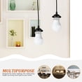 thumbnail image 3 of Shisuyan 2Pcs Light Fixtures for Ceiling Adjustable Cable Length Ceiling Light Socket Black, 3 of 9