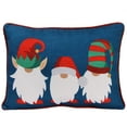 thumbnail image 2 of Jordan Manufacturing 18" x 13" Navy Gnome Holiday Rectangular Reversible Decorative Lumbar Throw Pillow with Welt, 2 of 5