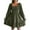 Army Green A1, variant on Dresses for Women 2024 Casual Spring Summer Square Neck Chiffon Long Sleeve Prom Dresses Solid Color Ruffle Hem Flowy Party Mini Babydoll Dress