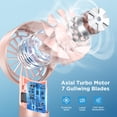 thumbnail image 2 of Turboventilador portátil AMACOOL, batería de 17 horas, color rosa, 2 of 7
