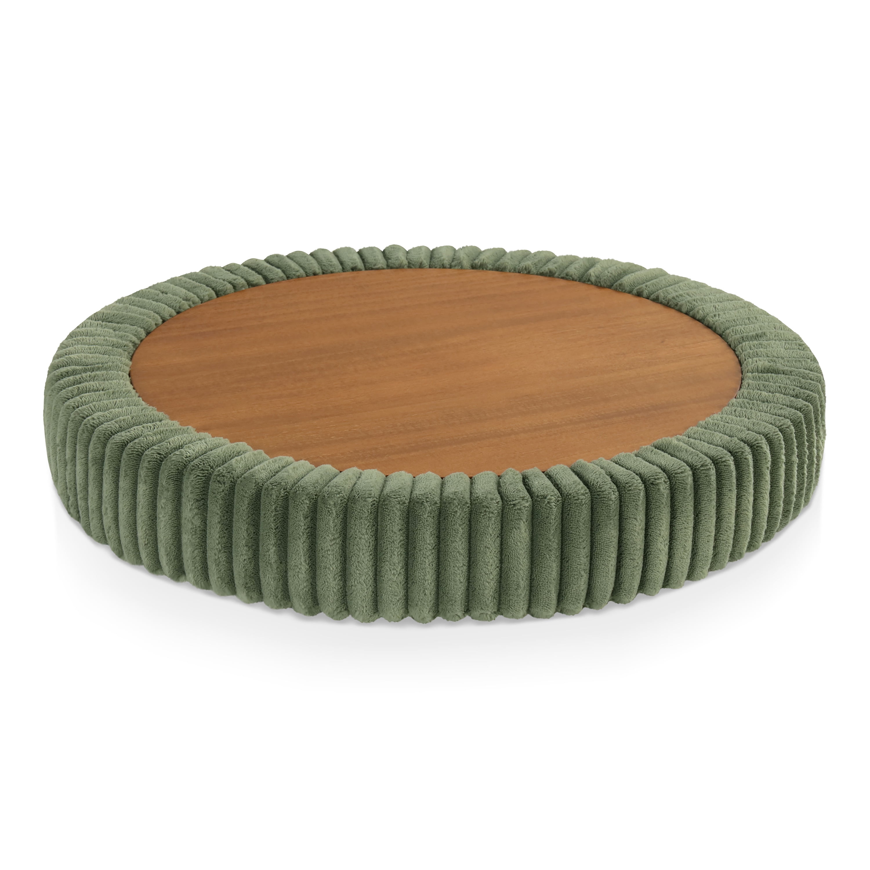 Furniture of America Cheri Modern Chenille with Wood Flip Top Storage Ottoman, Green