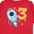thumbnail image 4 of Inktastic Rocket Space ship Happy Third Birthday Boys or Girls Long Sleeve Toddler T-Shirt, 4 of 5