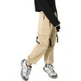 thumbnail image 3 of Rolanko Girls Cargo Pants for Kids Loose Streetwear Hip Hop Dance, 3 of 6