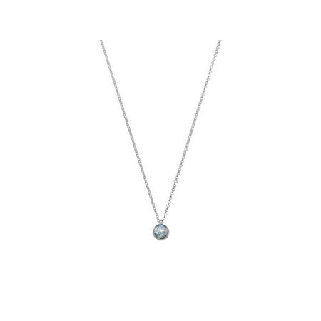 - Ancient Roman Glass Necklace Sterling Silver Reversible with Rose Design