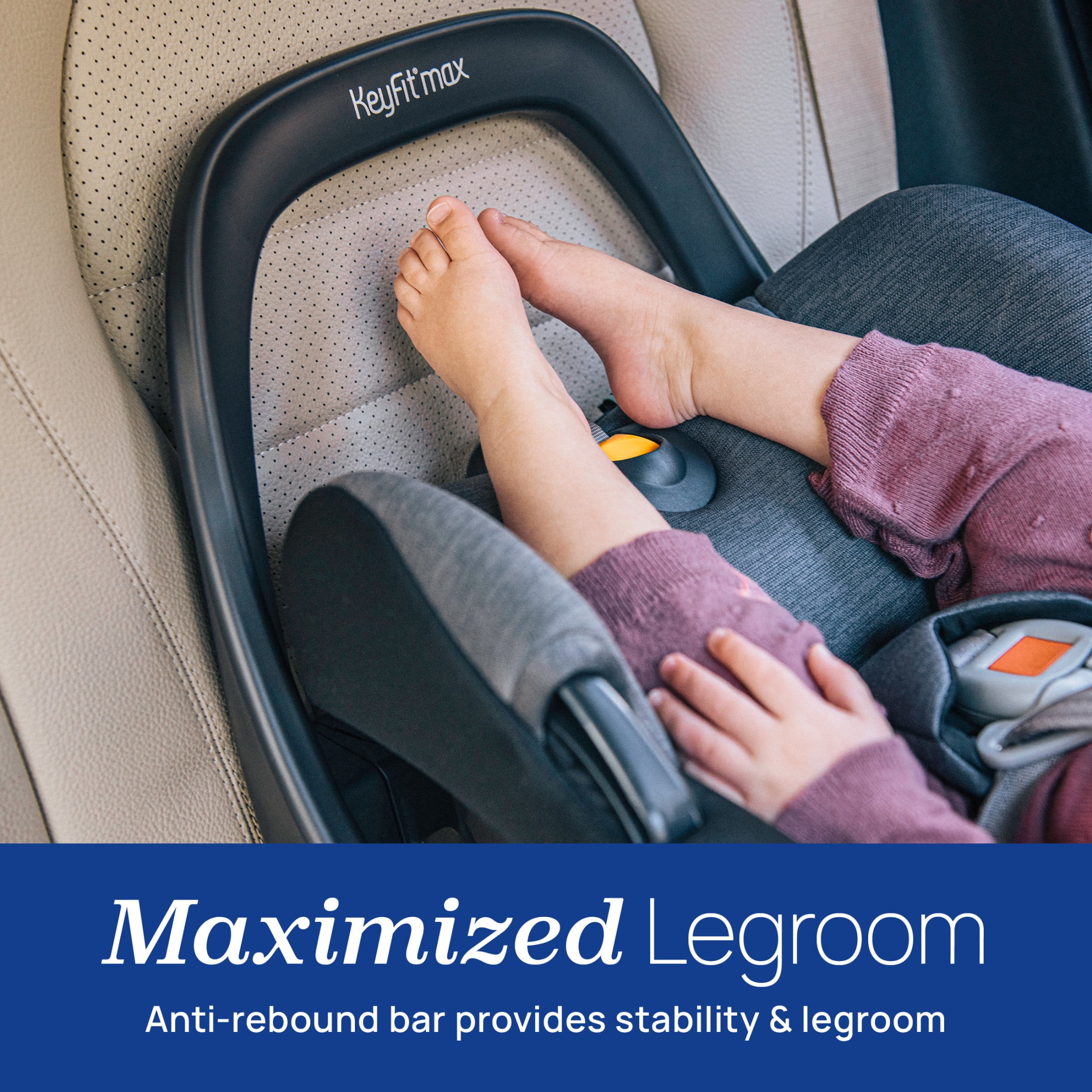 Chicco KeyFit® Max ClearTex® Extended-Use Infant Car Seat and Stay-in-Car Base - Legend (Black), New