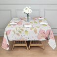 thumbnail image 6 of 52x52 Inch Waterproof Square Tablecloth, Thickened Polyester Table Cover for Dining & Parties, Floral Print, 6 of 6