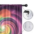 thumbnail image 4 of Blackout Kids Curtains,Colorful Tie Dye Spiral Galaxy Pattern Childrens Insulated Curtains Set Of 2,Bedroom Essentials,Toddler Room Decor 52"x63", 4 of 5