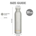 thumbnail image 2 of Life's Easy 20 oz. Stainless Steel Water Bottle, Keep liquids hot or cold, Double Wall Vacuum Insulated Water Bottle , BPA Free, Leak Proof, Spill Proof and Sweat Free (Silver), 2 of 7