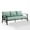 Mist, variant on Crosley Furniture Kaplan Cushions Metal Outdoor Sofa - Gray