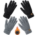 thumbnail image 4 of KOITHOT 2 Pairs Winter Gloves for Women Chenille, Winter Warm Thick Lined Touchscreen Fingers Weather Gloves, 4 of 7