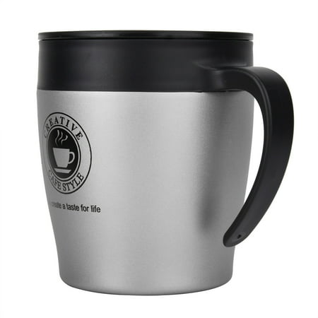 

Water Cup With Spoon And Lid Coffee Mug For Travel Office