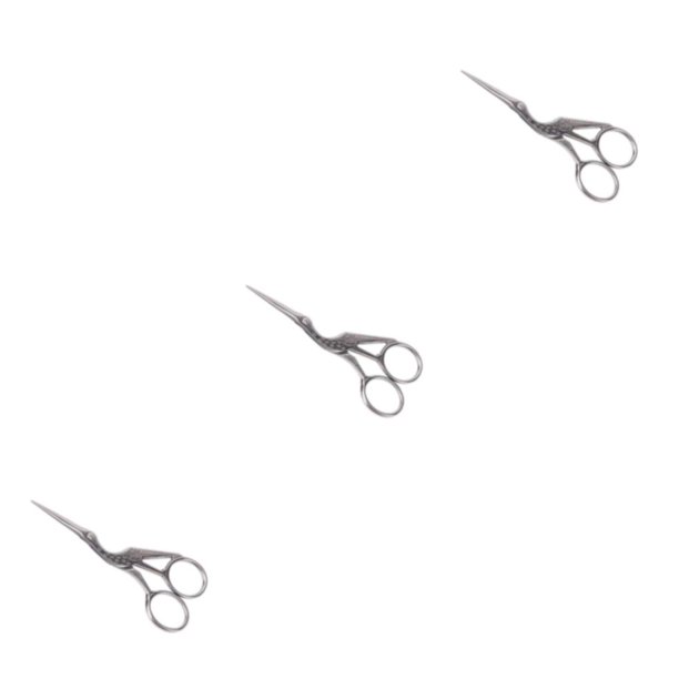 Riwesomey Tijeras de costura de moda y duraderas para bordado y costura Tijeras de bordado Fácil de grúa Tijera plateada Type1 NO1